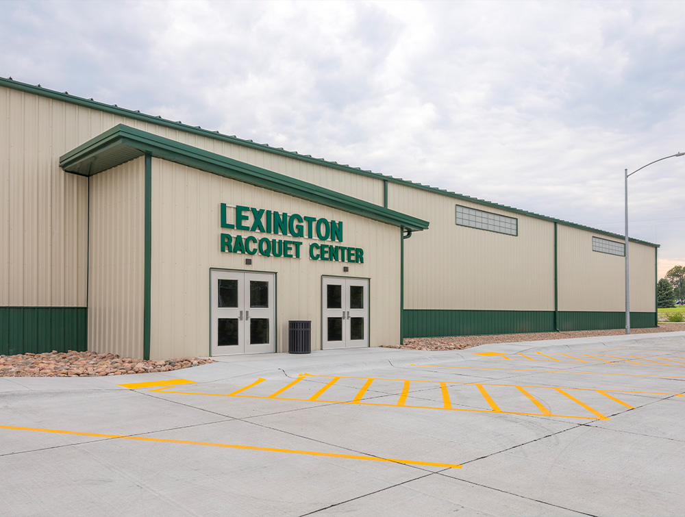 entrance of the Lexington racquet center